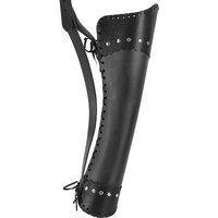 Medieval Leather Shoulder Belt Archery Quiver Vintage Arrow Holder Steampunk Holster Bow Hunting Shooting Accessory For Cosplay