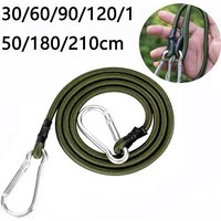 30cm-210cm Outdoor Durable Heavy Duty Elastic Rope 7mm Thick Cargo Strap Luggage Strap Fastener