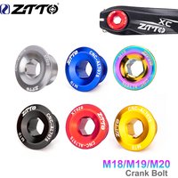 ZTTO Bicycle Crank Arm Bolt Aluminum Alloy Crank Screw Caps MTB Road Bike Crank Cover Screws M20 M19 M18 Universal For M6000 105