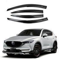 For Mazda CX-5 CX5 2018-2021 Cars Accessories Window Visors Rain Sun Guard Vent Wind Deflector Weathershield Slim Moulding Trim