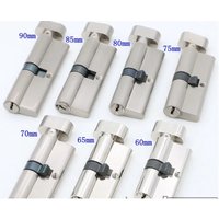 Door Hardware 60 70 80 90mm Security Copper Door Lock Cylinder Interior Bedroom Living Lock Handle Brass Key Locking