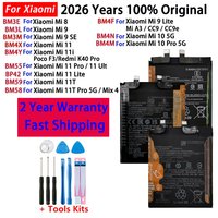 Original Battery For Xiaomi Mi 8 9 10 11 11i 11T Ultra SE Lite 5G Batteries BM55 BM58 BM59 BM3L BM3M BM4F BM4N BM4X BM4Y BP42