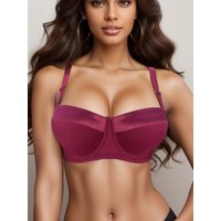 Diana Rose Push Up Bra For Women With steel ring big size D Cup Bra Lady's Underwear There is glue Prevent slipping and falling