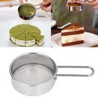 1/2/3Pcs Fine Mesh Sieve Strainer Stainless Steel Hand-held Flour Sifter Sugar Cocoa Matcha Powder Kitchen Baking Strainers
