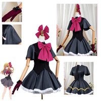 Anime Oshi No Ko Ruby Hoshino Cosplay Costume Gothic Lolita Apron Maid Princess Dress Halloween Comic Con Disguise Stage Costume
