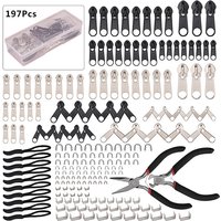 197/84/8 stücke Zipper Reparatur Kit Zipper Ersatz Puller Für Kleidung Zelt Installieren Zangen Werkzeug Stop Verlängerung gepäck Kleidung