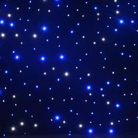 Customize LED Background Cloth DMX Control Star Starry Sky Curtain LED Star Cloth for Birthday Party Wedding DJ Stage Wall Decor