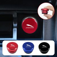 Car Cigarettes Lighters Plug Dustproof Auto Socket Plug Cover Outlet Button Cap For Jaguar XE XF XJ F-Pace X-Type F-TypeKeychain