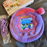 Bandai Licensed Tamagotchi Themed Storage Bag Multi-Functional Organizer Pouch for Phones And Earphones Gaming Accessories