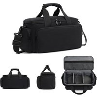 DSLR Camera Travel Bag for Nikon Canon Sony Waterproof Shock-proof for Mirrorless Camera Removable Dividers & Shoulder Strap