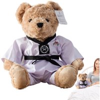 Taekwondo Teddy Bear Plush Toy Stuffed Animal Kumamoto Bear Dolls Baby Boys Girls Toys Children Birthday Gifts Popular Toys 2023