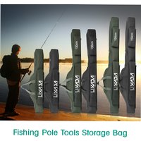 Lixada 190cm Fishing Bag Portable Folding Fishing Rod Reel Bag Fishing Pole Gear Tackle Tool Carry Case Carrier Travel Bag Stora