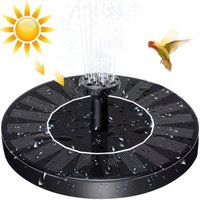 Mini Solar Water Fountain Pool Pond Waterfall Garden Decoration Outdoor Bird Bath Powered Suitable Pump Kit 6 Nozzles