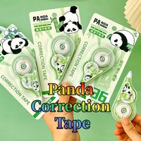 Panda High-Capacity Correction Pen 5M Long-Lasting Tape for Students Cute Error Corrector School Supply 2/3/4pcs