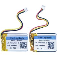 Tools Gift+ 600mAh 800mAh AHB572535PJT Battery For Logitech MX Anywhere 2 2S Gaming Mouse