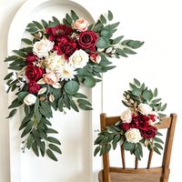 2pcs Arch Flower Artificial Flower Decoration Artificial Wedding Arch Flowers Kit for Wedding Welcome Sign Graduation Ceremony