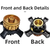 Stove Adapter for European Standard Gas Canisters Built from Aluminum and Copper with Functional Screw Valve for Backpacking Use
