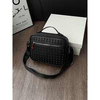 Punk-style Crossbody Bag for Men Stylish Men's Sling Bag Large Capacity Shoulder Bag, Multiple Pockets & Zipper Closure