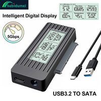 Kebidumei USB to SATA Adapter Converter Cable USB 3.1 3.0 to SATA Converter for 2.5" 3.5" SSD External HDD adaptador Accessories