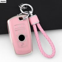 For BMW 1 3 5 7 Series X1 X3 X4 X5 F10 F15 F16 F20 F30 F18 F25 M3 M4 Fashion TPU Car Smart Key Case Cover Protected Keychain Fob