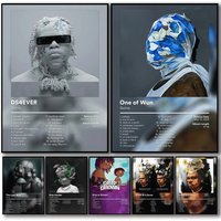 Rapper Music Pop Album G-GUNNA Poster Decorative Stickers Wall Art Mural Photo Design for Home Living Room Hallway Decor Gift
