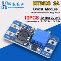1-10PCS MT3608 Boost Module DC-DC Step Up Converter Booster Power Supply Module Board 2A Max 2V-24V To 5/9/12/28V for Arduino