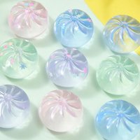 Mini Squishy Dumpling Realistic Bun Sensory Fidget Toys Colored Glitter Crystal Bun Decompression Ball Small Squeezable Toys