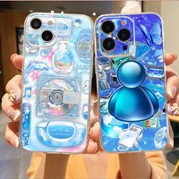 Frutiger Aero Aqua Nostalgia Phone Case For iPhone17,16,15,14,13,12,11 Plus,Pro Max Soft Transparent Cover