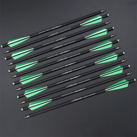 Toparchery 6 12 24 Pcs 18 Inch Mixed Carbon Crossbow Arrow Bolts Archery Shooting Hunting Accessories