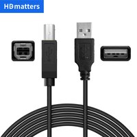 USB Printer Cable USB 2.0 High speed USB Type A Male to Type B Male Printer Scanner Cable Cord for HP Canon Lexmark Epson Xiaomi