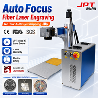 300W JPT MOPA Vezellasergraveermachine met automatische focus, metaal lasergraveer- en snijmachine voor goud, zilver, sieraden, ringen, dieptegravure