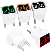 1PC LED Digital AC Voltmeter Indicator Square EU Plug Digital Voltmeter 50–500V Voltage Measurement Range