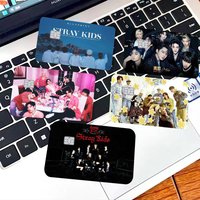 Popular Kpop Group S-StrayS K-Kids Anmie Sticker Film Skin Cover For Credit Card Debit Bank Card Front