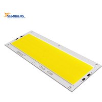 DC 12V LED COB 12W Chip Light Source Strip Bulb Panel - Warm/Natural/Cold White/Blue/Red/Green Colors 120x36mm for DIY Car Lamp