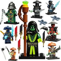 Building block season 19 ninja phantom villain mini humanoid doll, Jay Walker, Kai, Lloyd Garmadon, cartoon birthday gift,