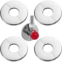 22/27/33/40/50/60/70/80/90/100cm Self-Adhesive Stainless Steel Faucet Decorative Cover Shower Water Pipe Wall Covers