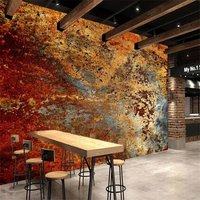 Custom rusty wall wallpaper 3d murals Europe retro industrial wind cement wall painting background wallpaper bedroom Stickers