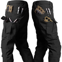 Warm Pants Men's Sharkskin Fleece Working Trousers Outdoor Camping&Hiking Pants Fleece Windproof Skiing Trousers Tactical Pants
