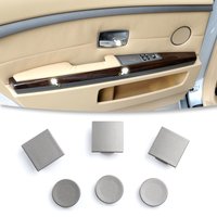 4pc Door Panel Cover Plug 51417025647 For BMW 7 Series E65 E66 745i 02-08 Grey Auto Front Door Flap Covers Auto Door Screw Cover