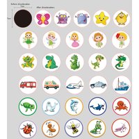 Potty Training Stickers Potty Stickers Reusable Potty Training Reveal Stickers