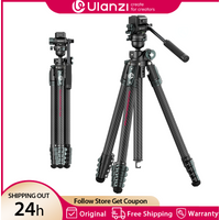 Ulanzi JJ06 1.87M GlideGo Video Professional Camera Tripod with 360° Pan Panoramic Ball Head Dual-Section Center Column Load 5KG