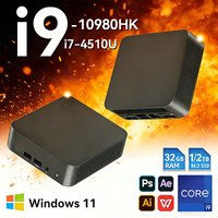 2026 Windows 11 Pro Mini PC Intel Core i9 10980HK i7 4510U Desktop PC Pocket Computer 16GB 32GB RAM 1TB SSD Portable Pc WiFi 6