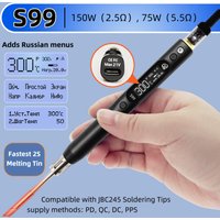 SEQURE S99 Soldering Iron Compatible with JBC245 Tip Support PD|QC|DC|PPS Power Supply for Drone RC Model Welding Repair Tool