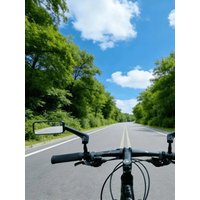 AliExpress NONE Pair of Bike Mirrors, Mirrors for Handlebars, 360-Degree Rotating Rear View Glass Lens, Safe Riding Mirrors, Scratch-Resistant