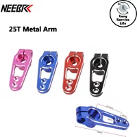 NEEBRC 25T RC Servo Horn Metal Arm M3 Steering Servo Arm for RC Car Plane Robot Boat Futaba Savox Xcore HL HD Power RC Tools