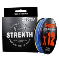 GHOTDA 12 Strands 9 Strands 100m Fishing Line Braided Pe Super Strong Carp Sea Ocean Multifilament Wire 0.6#-8.0# Fishing Tools