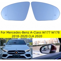For Mercedes-Benz A-Class W177 W178 2018-2020 CLA 2020 Heating Function Parallel Blind Spot Auxiliary Lens Car Rearview Mirror