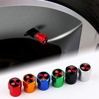 4PCS Tire Valve Caps Car Motorcycle Wheel Tyre Air Valve Cover For Mitsubishi Space Star Lancer 9 Outlander Xl Eclipse Cross Asx