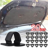 20PCS For VW Golf 4 5 6 Polo Passat Tiguan Sharan Octavia Engine Bonnet Hood Retainer Clips Sound Insulation Rivet 1H5863849