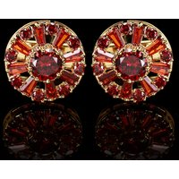Luxury Quality Mens Cufflink French Fashion Cufflinks For Women Red Gemstone Shirts Buttons Business Tuxedo Cuffs Jewelry Gift